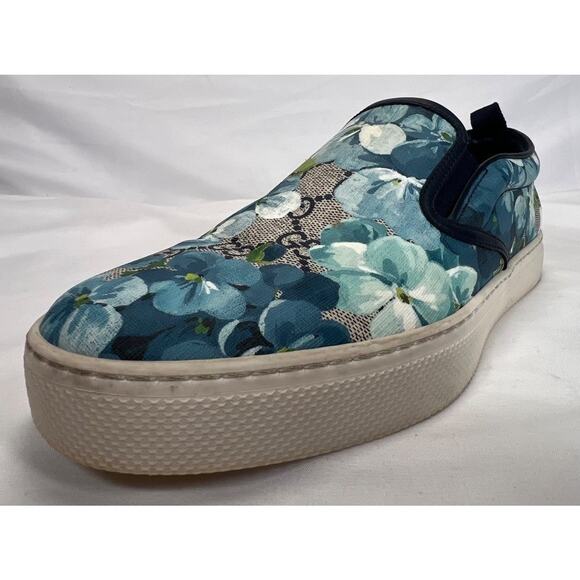 Gucci Supreme Canvas Slip-on US 6 Bloom Flower Print SPB-CA 355693 - Picture 9 of 14